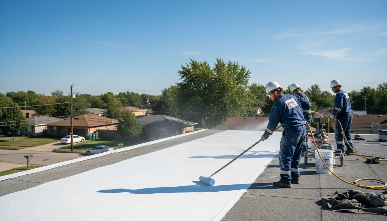 Commercial roof coating in Rock Falls, IL near me